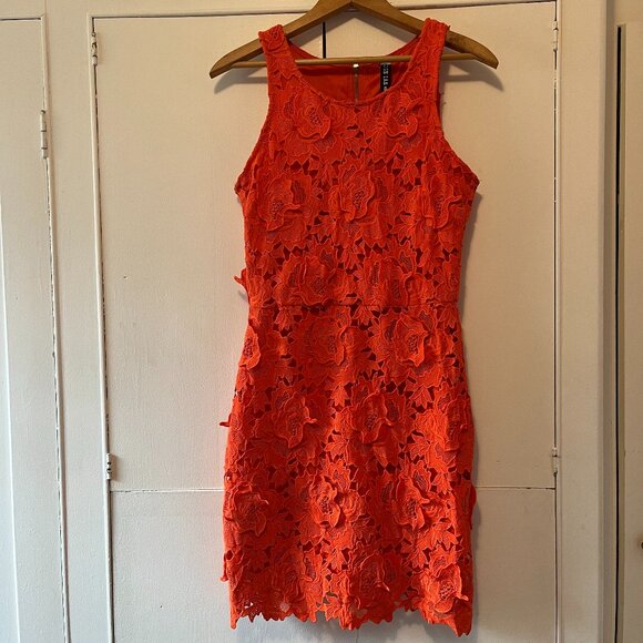 Super fun orange appliqué summer dress - Picture 11 of 13
